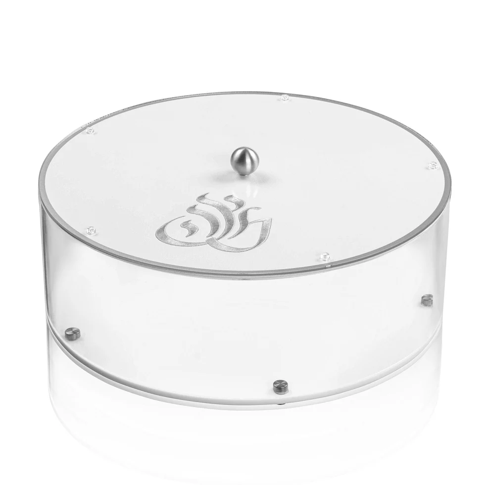 PE-MB-REG-S Pesach Matzah Box - Regal  - Silver