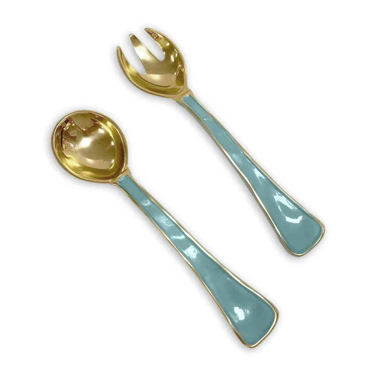 8484 ENCANTO Soho Salad Servers (Turquoise)