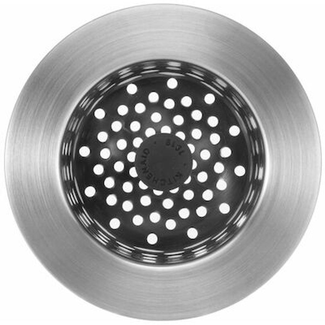 KitchenAid Stainless Steel Sink Strainer, one size, Black