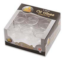 9pk. Round Oil Glass #3