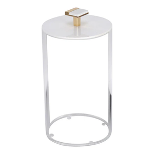 J-JKLL-CLR LRG LUCITE JAR - GOLD KNOB