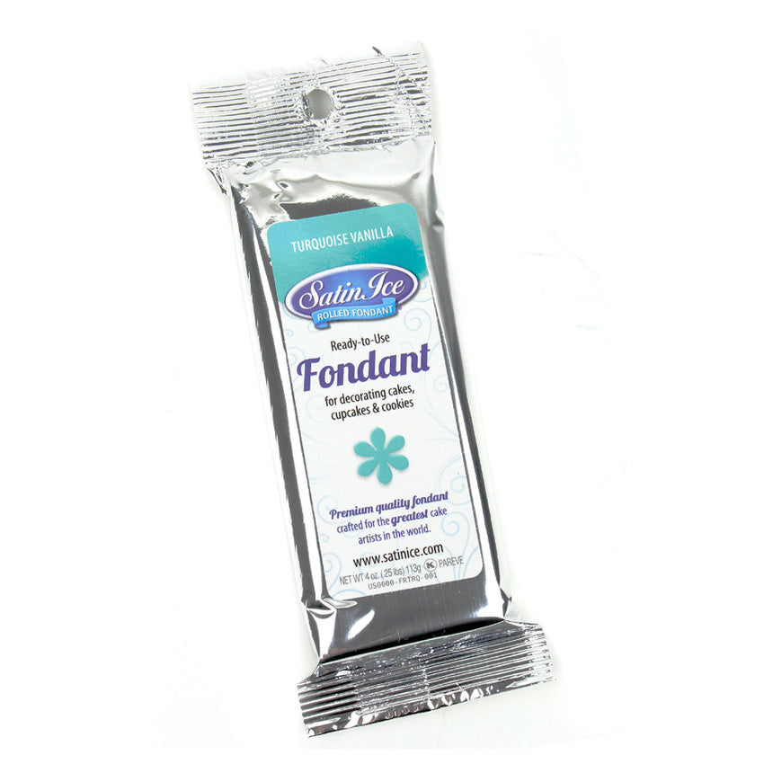 4.04oz Turquoise Fondant