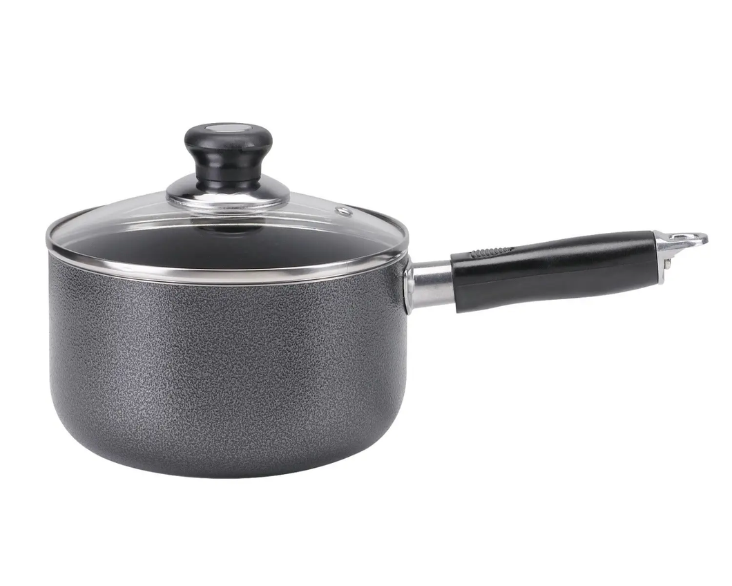 2QT SAUCEPAN,HAMMERED N/S, LID
