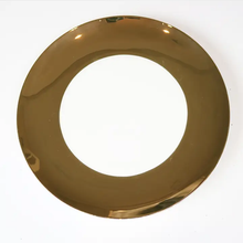 Load image into Gallery viewer, OH-GOLD-WD Shiny Wide Gold Rim Dinner Plate - Set of 4
