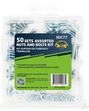 Load image into Gallery viewer, 50 Sets Of Assorted Nuts And Bolts With Storage Case
