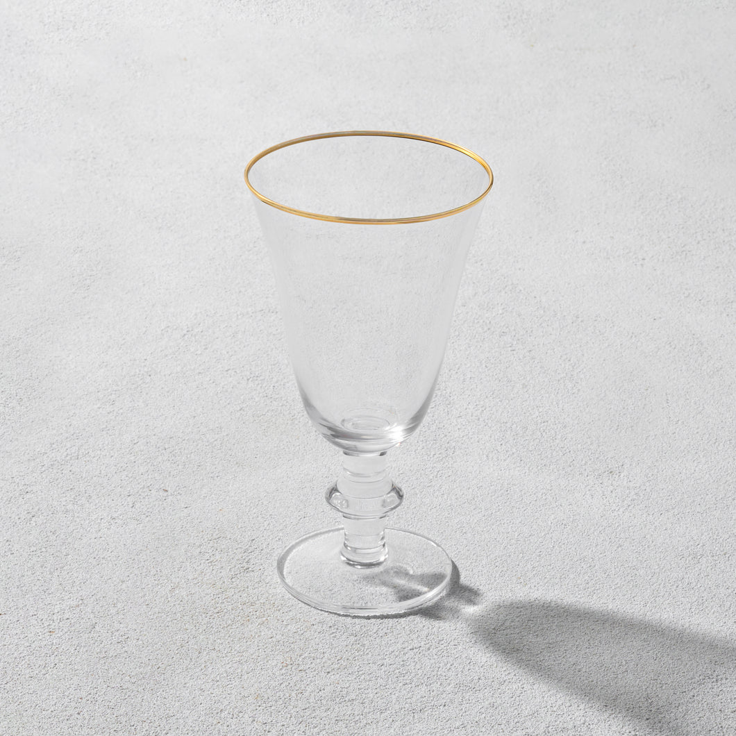 VD-5745-G Desto, Water Goblet Glass, Gold Rim, 12 oz