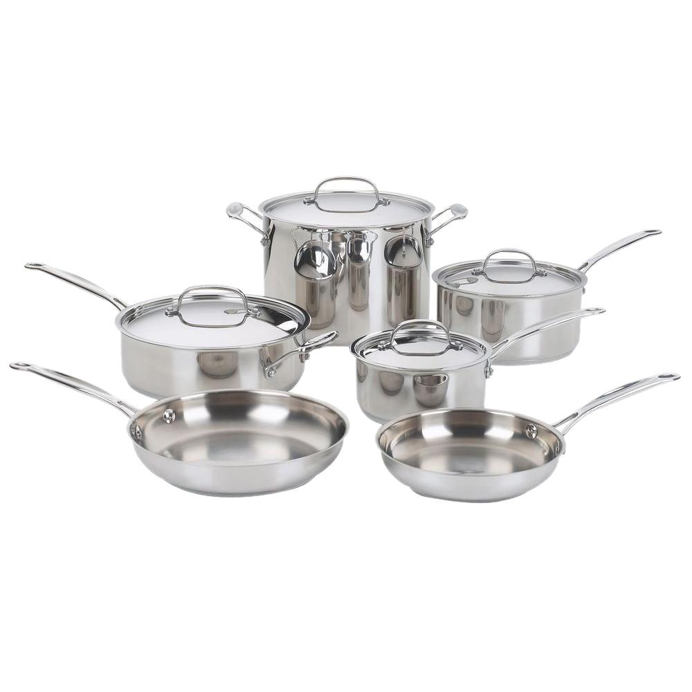 Cuisinart 10 Piece CHEFS CLASSIC COOKWARE SS