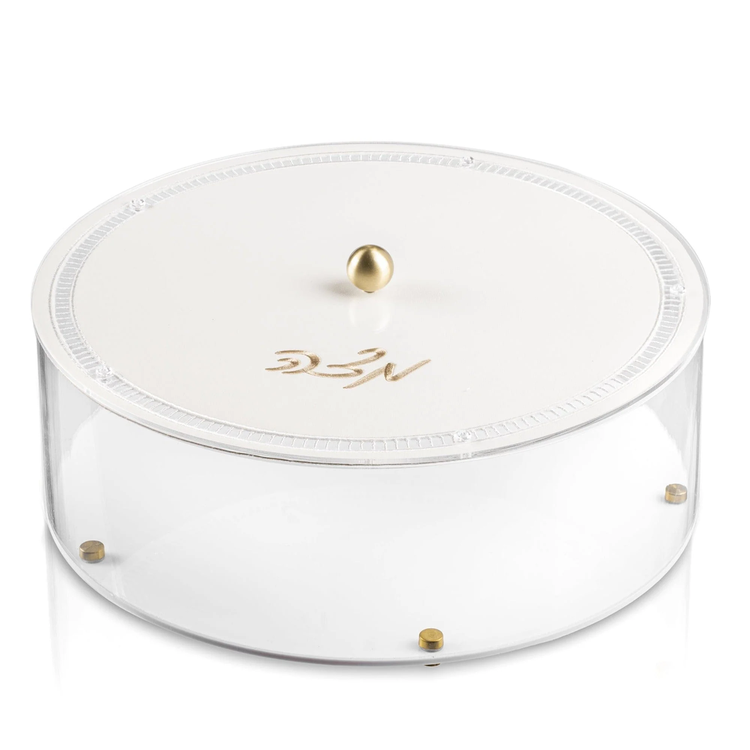 PE-MB-HMS-GO Matzah Box - Hemstitch Gold