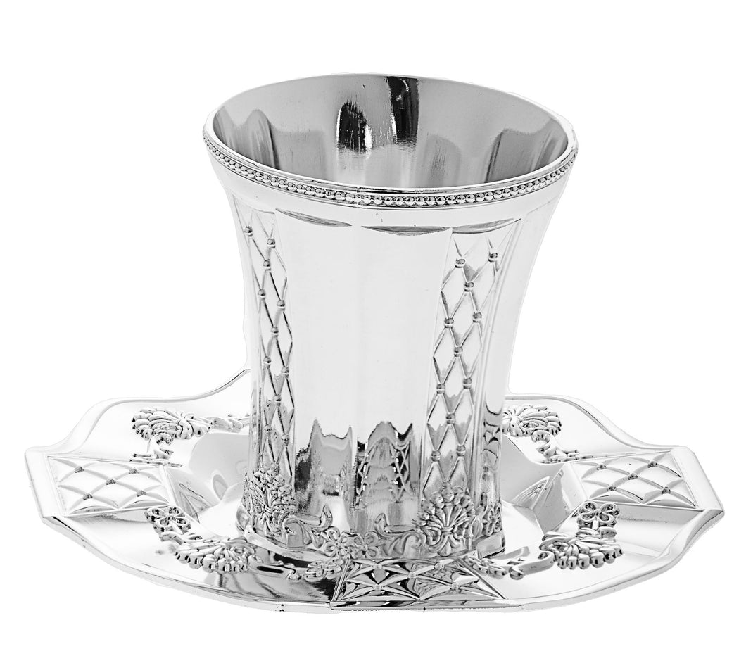 810 KUDDISH CUP WITH TRAY SILVER PLATED