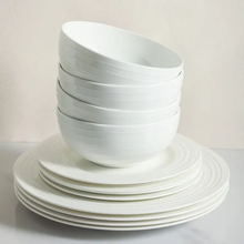 Load image into Gallery viewer, BLB0186-B020002 Eleanor Bone China Dinnerware Set - White
