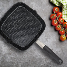 Load image into Gallery viewer, Grill Pan, Non-Stick Aluminium Cookware with Stainless Steel Chef’S Handle, 10
