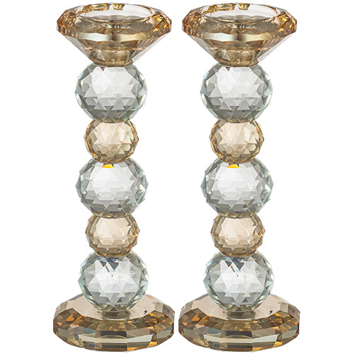 UK81785 Crystal Candlesticks 20 cm