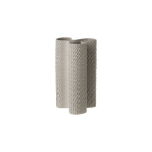 722002 Ceramic Vase White Dia 6" Bold
