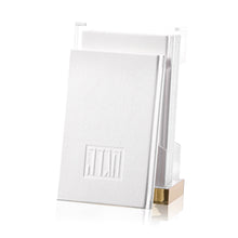 Load image into Gallery viewer, HAG-PU-HC-W-GO Hagaddah Set - Gold Leather Books Hard Cover - Gold Holder
