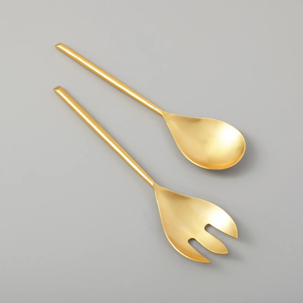 25-1131 Matte Gold Serving Se