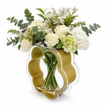 Load image into Gallery viewer, Acrylic Blossom Vase Gold Glitter
