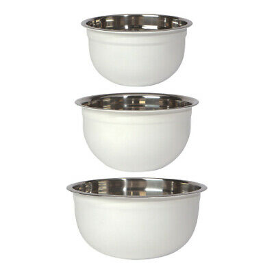 Set/3 Mixing Bowls White