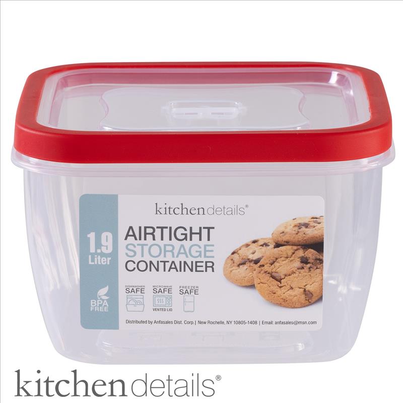 Square Clear View Top, Durable Storage Set 1.89L