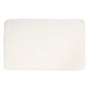 0383240 Luxurious Faux Fur Bath Mat Cream