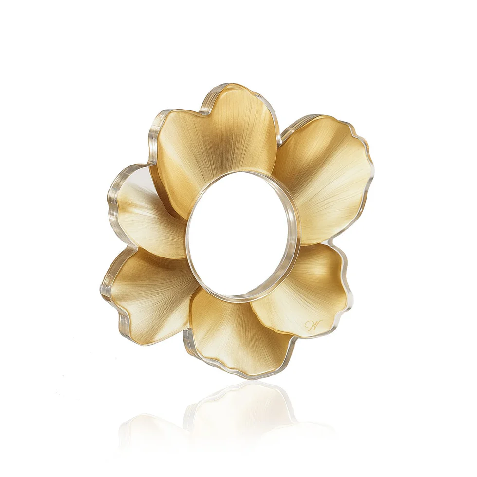 NR-FL-GO Gold Flower Napkin Rings