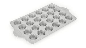 BETTY CROCKER Mini Muffin Pan 24 Cup, Steel 17x9.75x0.85"