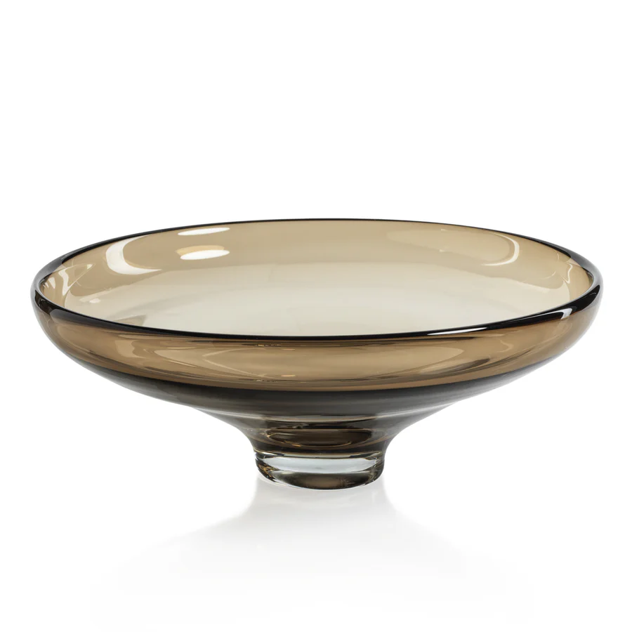 CH-6803 Cambria Glass Bowl - Taupe