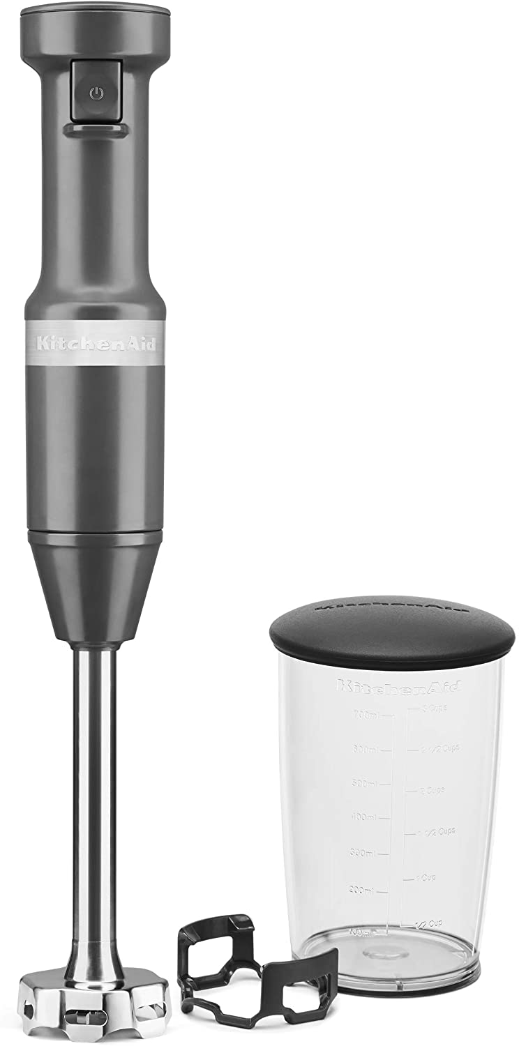 KitchenAid KHBV53DG Variable Speed Corded Hand Blender, Matte Charcoal