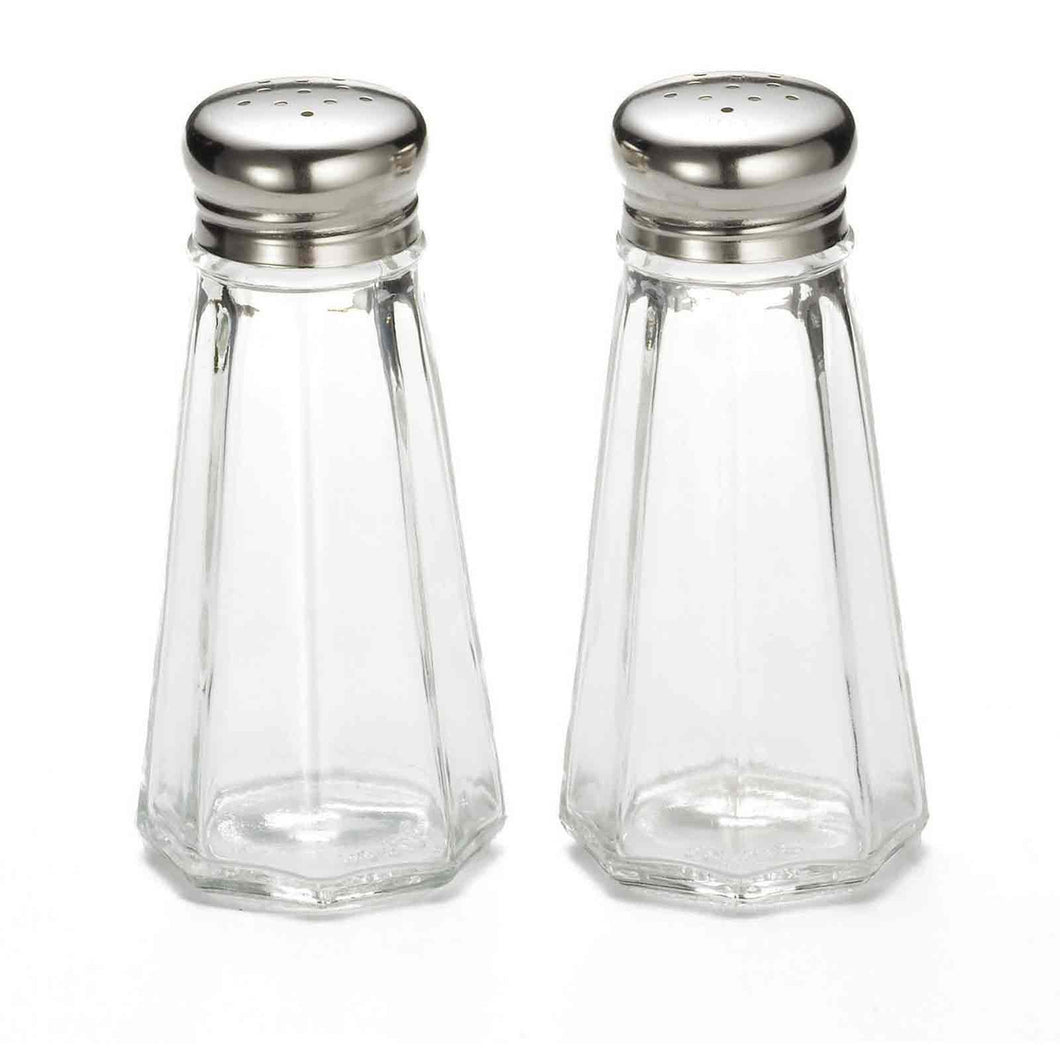 3 OZ PANELED SALT & PEPPER SHAKERS, SET OF 2