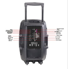 Load image into Gallery viewer, SOUNDPRO TWS 15&quot; W/DISCO LIGHTS W/STAND
