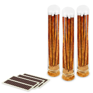 4" Matches + Mini Cloche Carrot White Tips