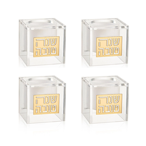 RH-HD-SU-GO-SM Personal Suspended Honey Dishes Gold