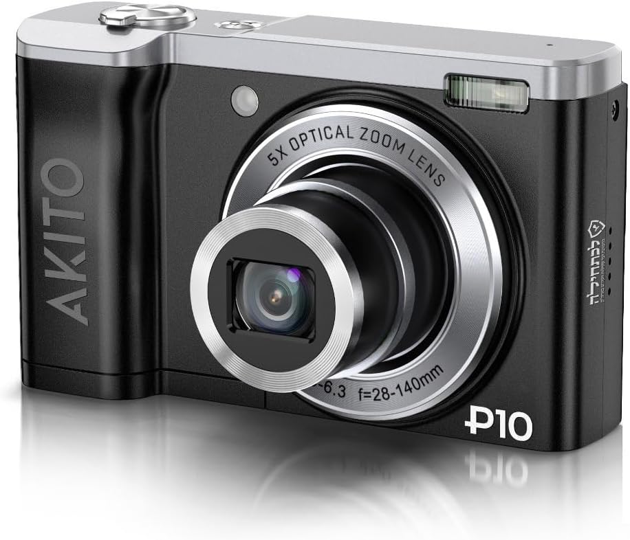 AKITO PLUS 10 Digital Camera, Black