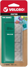 Load image into Gallery viewer, VELCRO-SQUARES-7/8"-CLEAR CD/12
