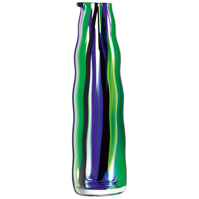 G1774-36-124 Folk Carafe 34oz Black/Blue/Green