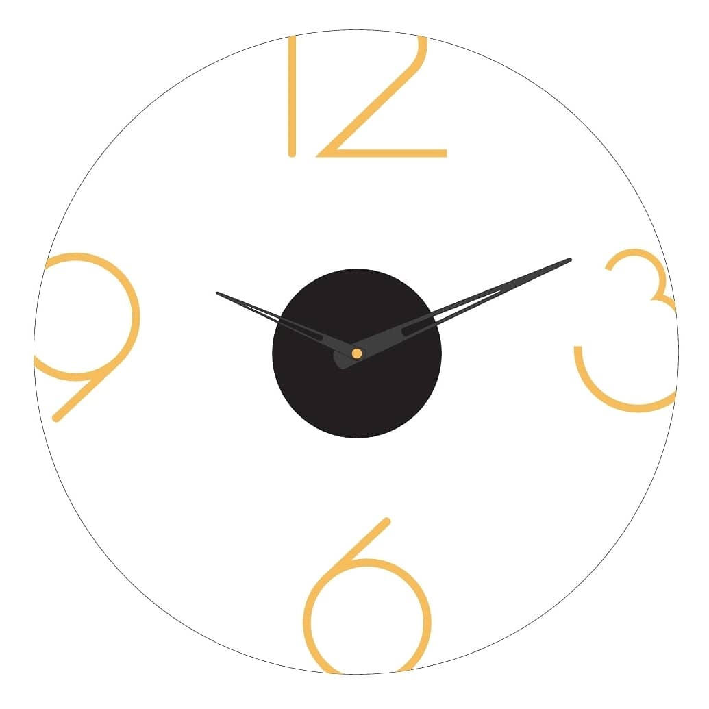 16 Inch Acrylic Clock Numbers  Gold