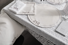 Load image into Gallery viewer, PU-PS-HMS-S PU Leather Pesach Set - Hemstitch Silver
