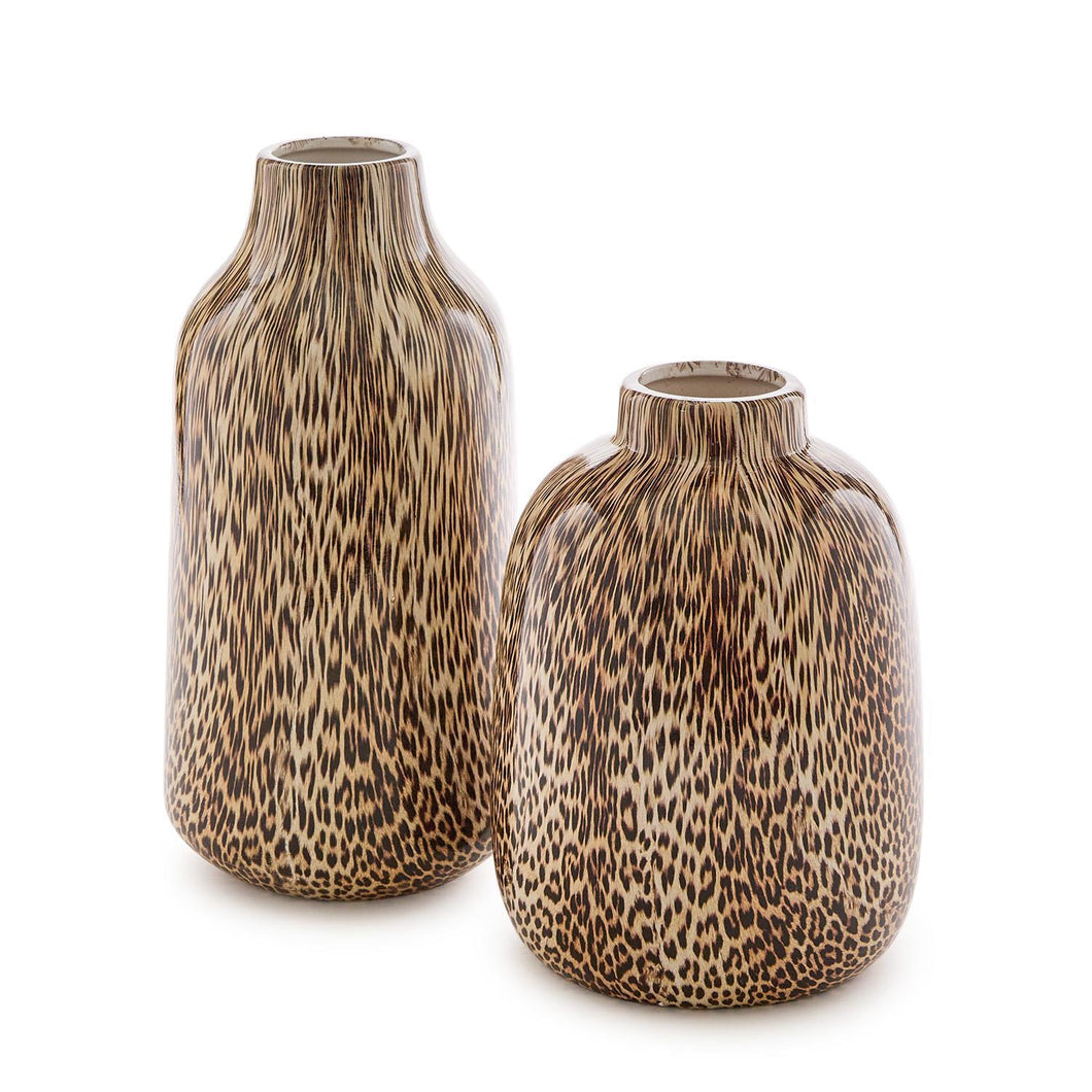CHX115-2-11 Serengeti Leopard Print Vase - Ceramic