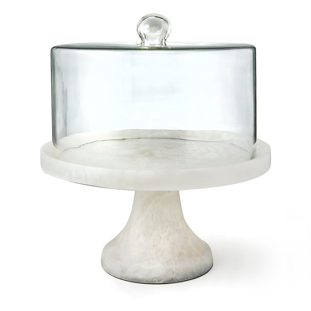 51103 • Lucente Matte Cake Pl/dme Wht