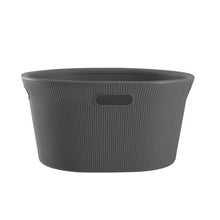 Load image into Gallery viewer, 35 L Ribbed Laundry Basket, Grey
