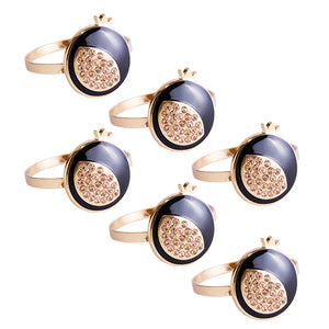 UK80657 Set of 6 Napking Holders Rings