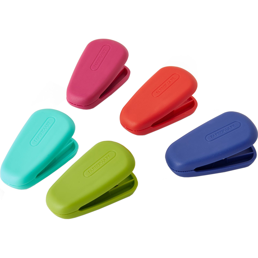 Farberware 5271629 FW S/5 Multi Med Wide Bag Clips