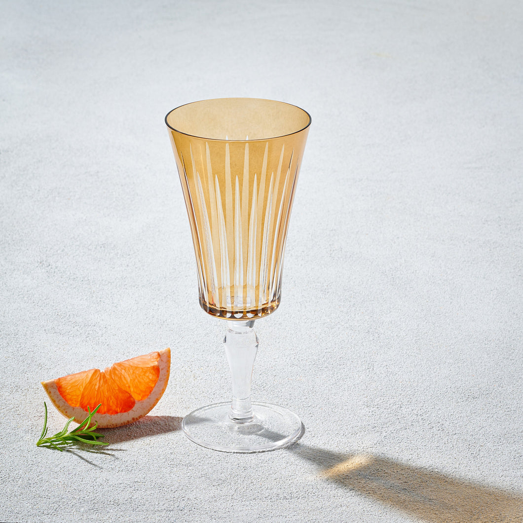VD-TML-13AM Set Of 6 Timeless, 13oz Water Goblet Glass, Amber