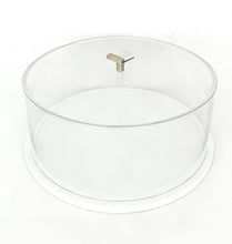 Load image into Gallery viewer, TAJ Designs Gold Knob Round Acrylic Cake Dome

