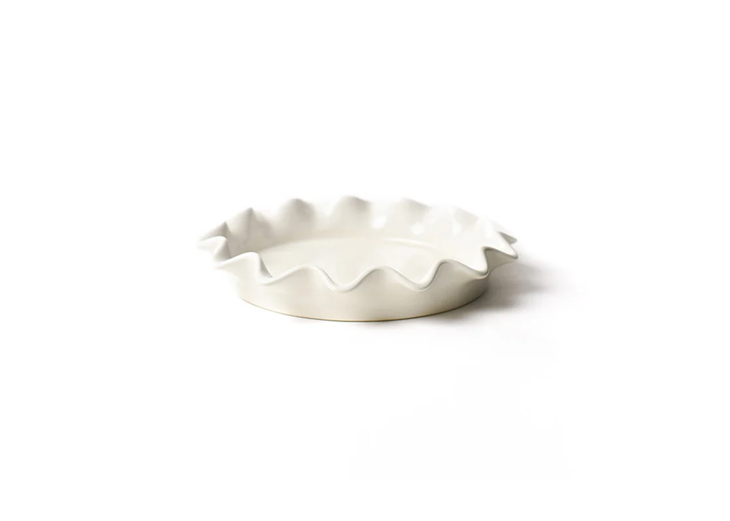 SIG-8RFLPIE-WHT Signature Ruffle 8 Pie Dish White