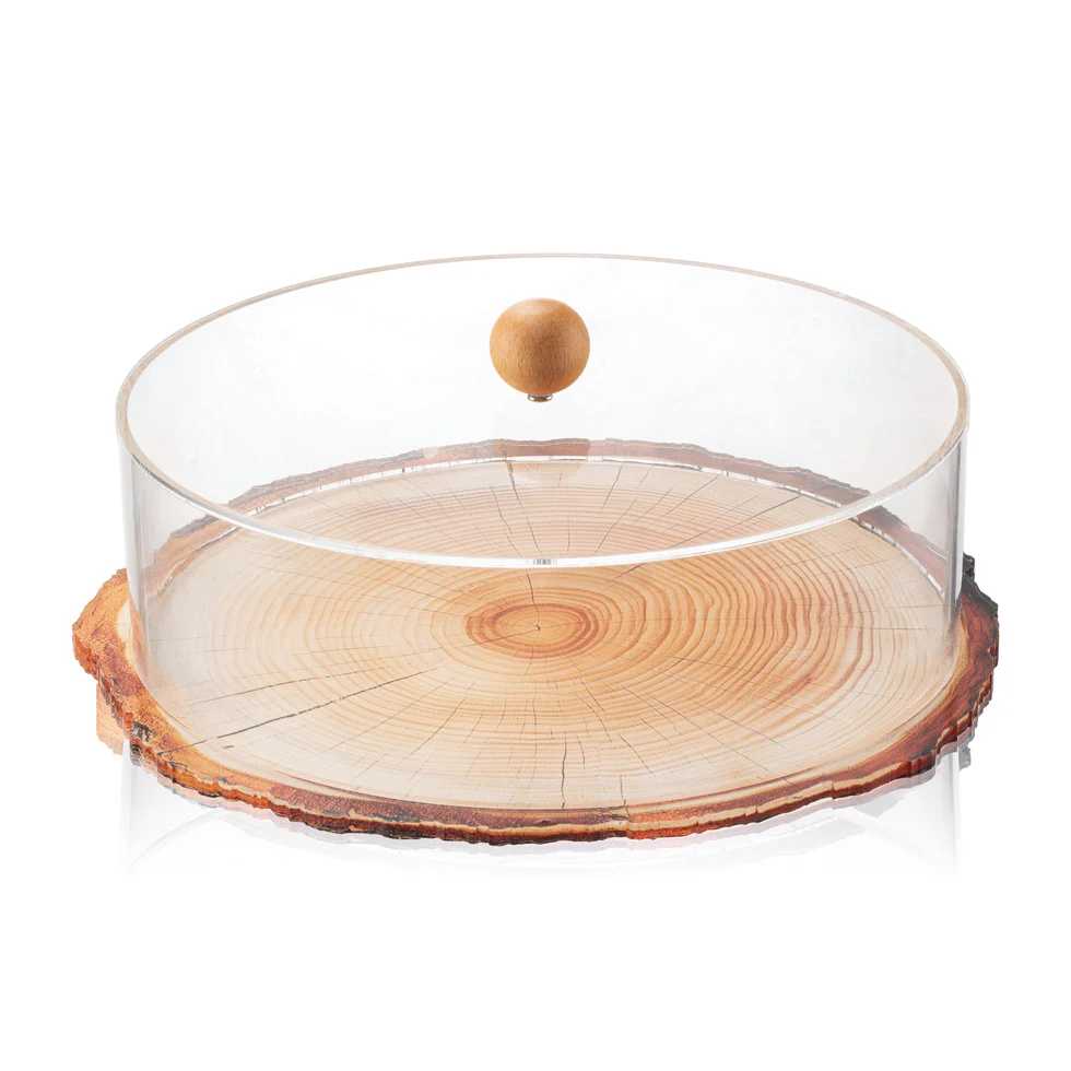 CD-RO-WL Wood Cake Dome