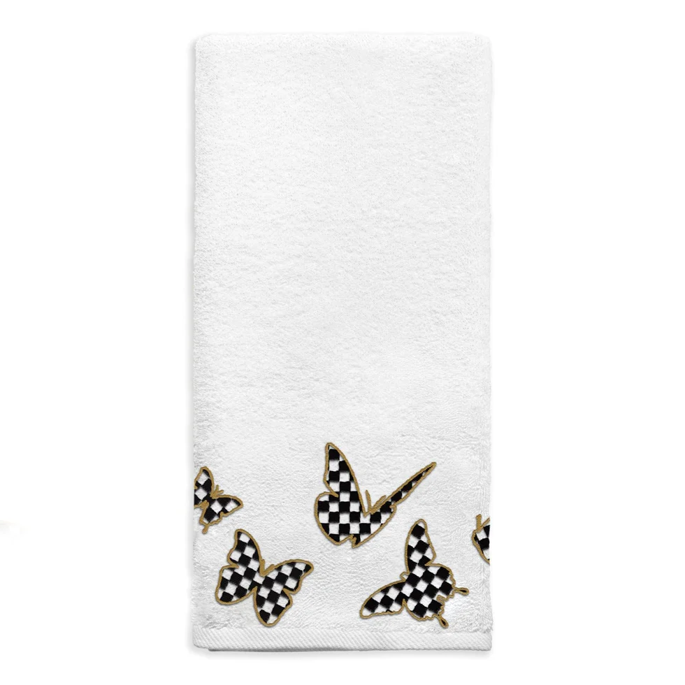 HTO-OC-BU-WW Onyx Butterfly Hand Towel
