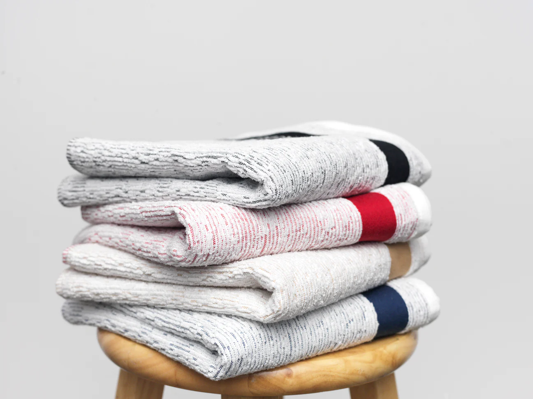 Ripple Hand Towel White Grey