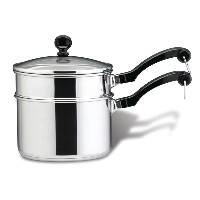 Farberware 2 Qt. Covered Saucepan w/ Double Boiler Insert