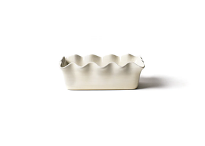 SIG-RLPAN-WHT Signature Ruffle Loaf Pan White
