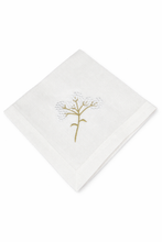 Load image into Gallery viewer, Nap-Dan-White White Flower Napkin Set Of 4
